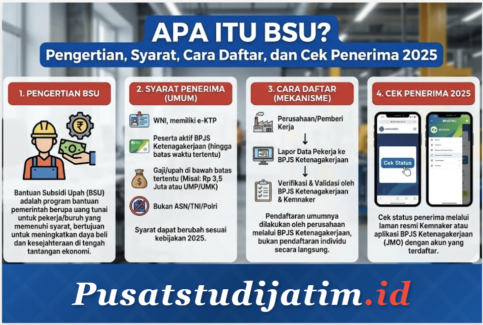 Apa Itu BSU? Pengertian, Syarat, Cara Daftar, dan Cek Penerima 2025