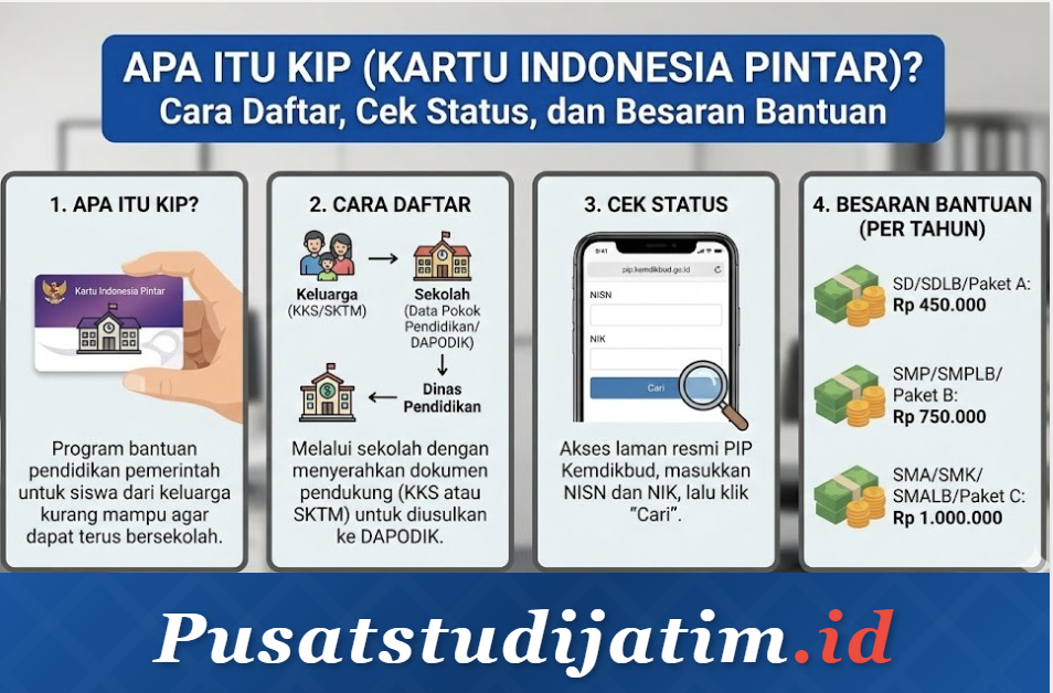 Apa Itu KIP (Kartu Indonesia Pintar)? Cara Daftar, Cek Status, dan Besaran Bantuan