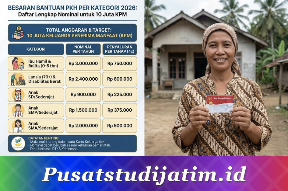 Besaran Bantuan PKH per Kategori 2026: Daftar Lengkap Nominal untuk 10 Juta KPM