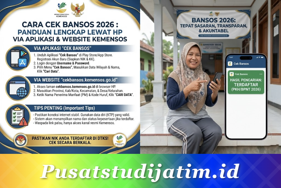 Cara Cek Bansos 2026: Lewat HP Panduan Lengkap via Aplikasi dan Website Kemensos