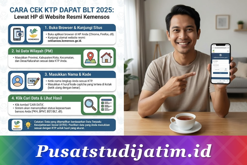 Cara Cek KTP Dapat BLT 2025: Lewat HP di Website Resmi Kemensos
