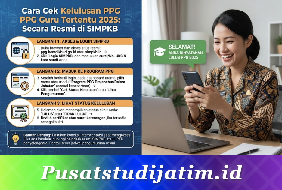 Cara Cek Kelulusan PPG Guru Tertentu 2025: Secara Resmi di SIMPKB