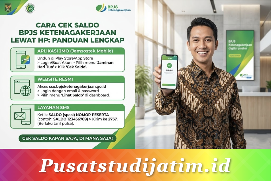 Cara Cek Saldo BPJS Ketenagakerjaan Lewat HP: Aplikasi JMO, Website, dan SMS
