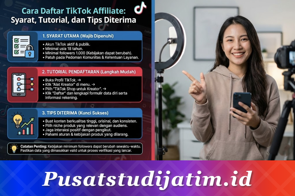 Cara Daftar TikTok Affiliate: Syarat, Tutorial, dan Tips Diterima