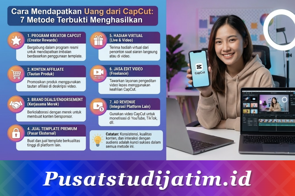 Cara Mendapatkan Uang dari CapCut: 7 Metode Terbukti Menghasilkan