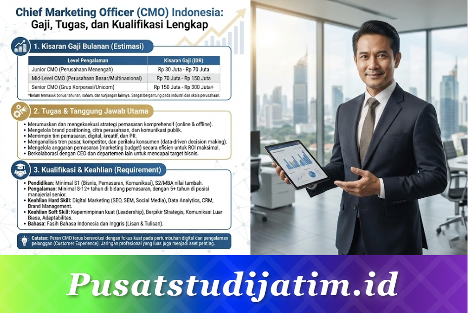 Chief Marketing Officer Indonesia: Gaji, Tugas, dan Kualifikasi CMO Lengkap