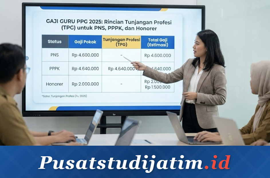 Gaji Guru PPG 2025: Rincian TPG untuk PNS, PPPK, dan Honorer