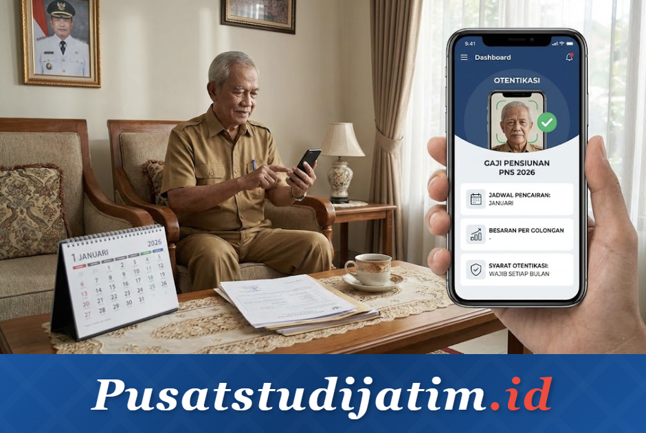 Gaji Pensiunan PNS 2026: Jadwal Pencairan, Besaran per Golongan, dan Syarat Otentikasi