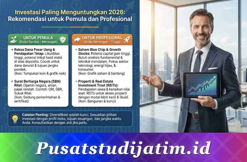 Investasi Paling Menguntungkan 2026: Rekomendasi untuk Pemula dan Profesional