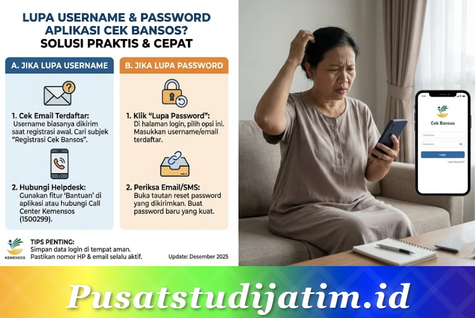 Lupa Username dan Password Aplikasi Cek Bansos? Ini Cara Mengatasinya