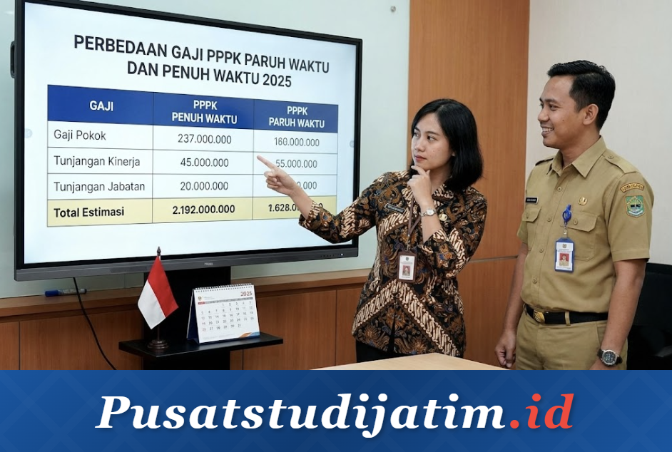 Perbedaan Gaji PPPK Paruh Waktu dan Penuh Waktu 2025: Tabel Lengkap dan Tunjangan