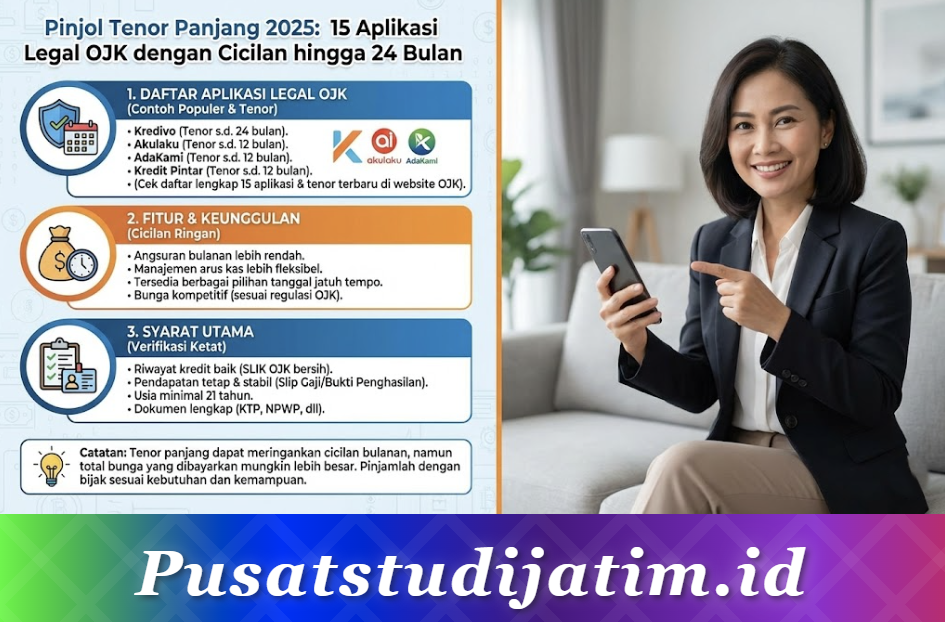 Pinjol Tenor Panjang 2025: 15 Aplikasi Legal OJK dengan Cicilan hingga 24 Bulan