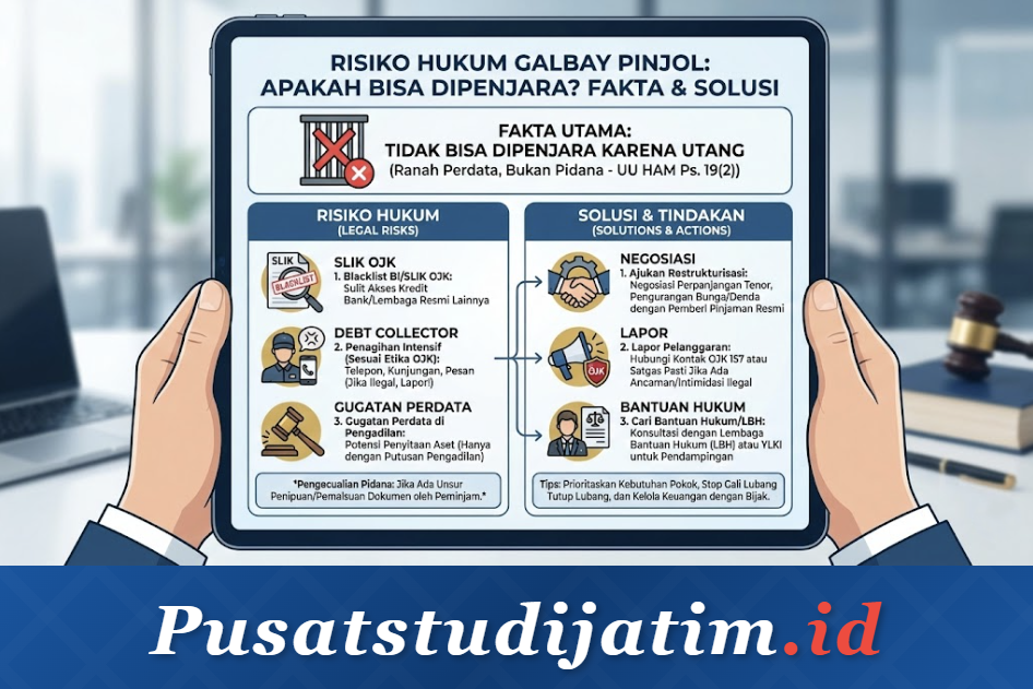 Risiko Hukum Galbay Pinjol: Apakah Bisa Dipenjara? Ini Fakta dan Solusinya