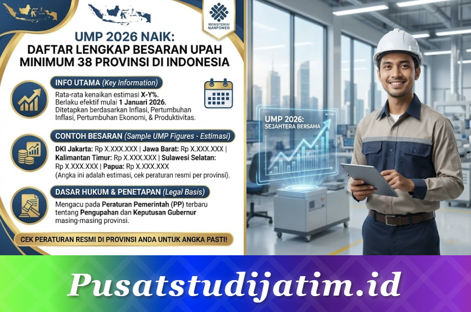 UMP 2026 Naik: Daftar Lengkap Besaran Upah Minimum 38 Provinsi di Indonesia