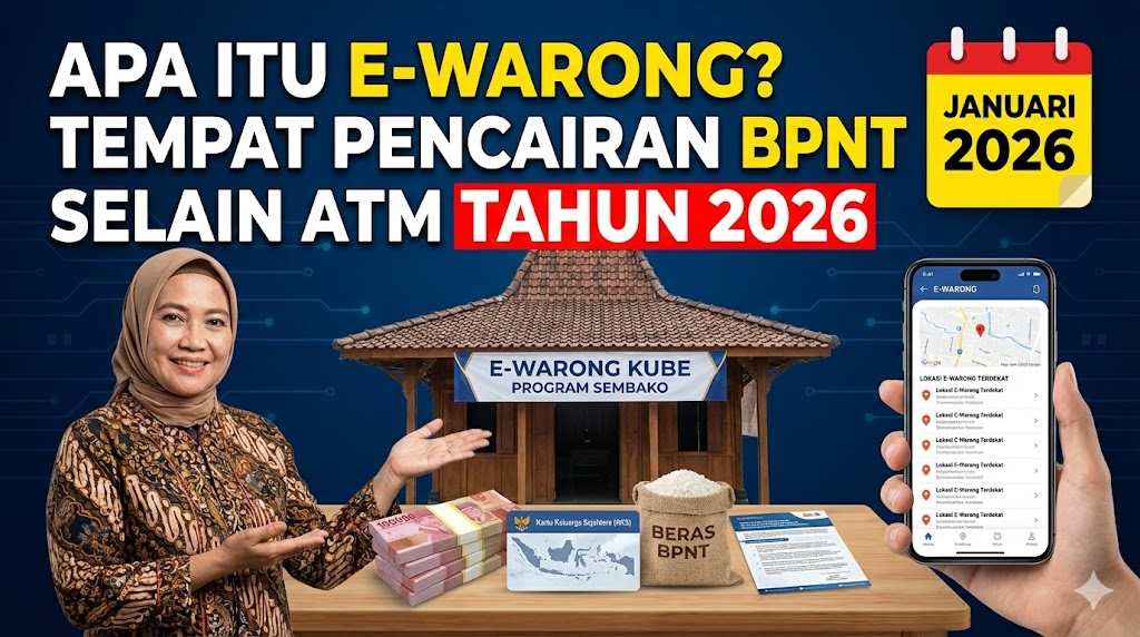 Apa Itu E-Warong? Tempat Pencairan BPNT Selain ATM Tahun 2026