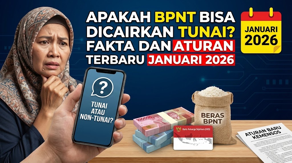Apakah BPNT Bisa Dicairkan Tunai? Fakta dan Aturan Terbaru Januari 2026