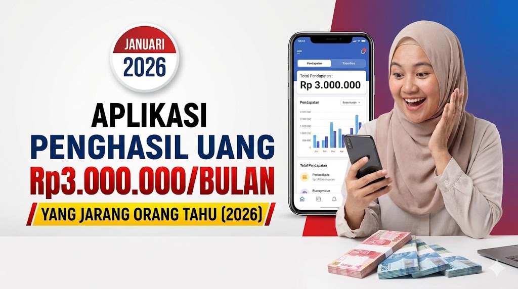 Aplikasi Penghasil Uang Rp3.000.000/Bulan yang Jarang Orang Tahu (2026)