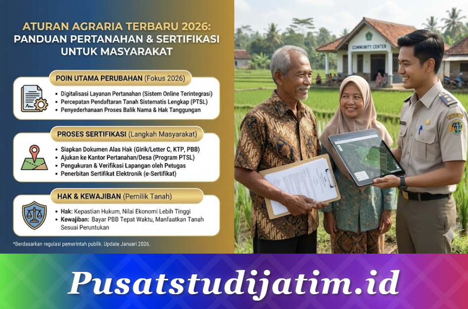 Aturan Agraria Terbaru 2026: Panduan Pertanahan dan Sertifikasi untuk Masyarakat