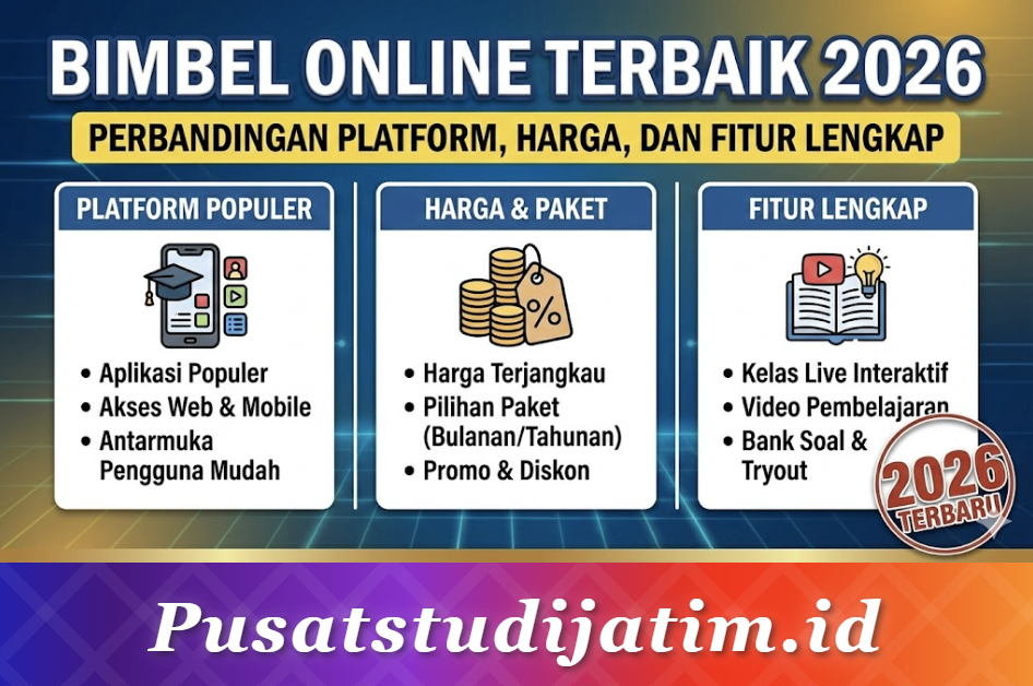 Bimbel Online Terbaik 2026: Perbandingan Platform, Harga, dan Fitur Lengkap