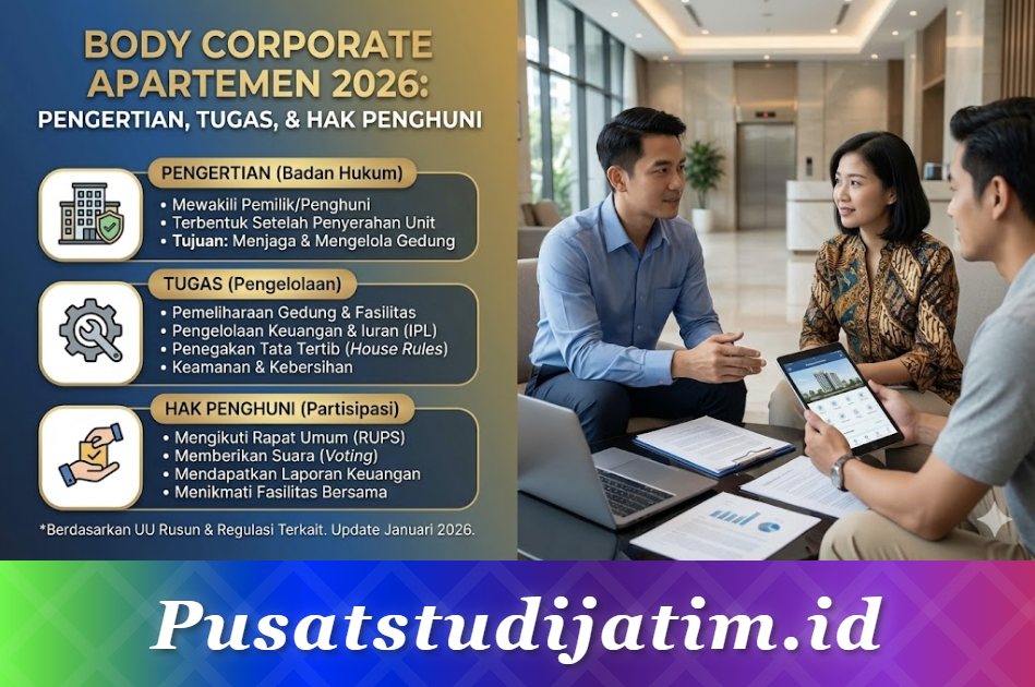 Body Corporate Apartemen 2026: Pengertian, Tugas, dan Hak Penghuni