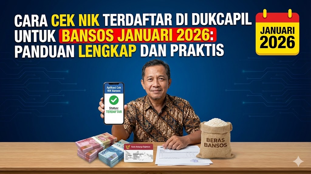 Cara Cek NIK Terdaftar di Dukcapil untuk Bansos Januari 2026: Panduan Lengkap dan Praktis