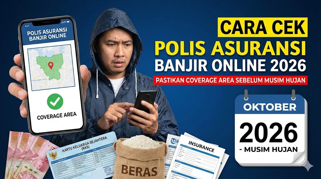 Cara Cek Polis Asuransi Banjir Online 2026: Pastikan Coverage Area Sebelum Musim Hujan