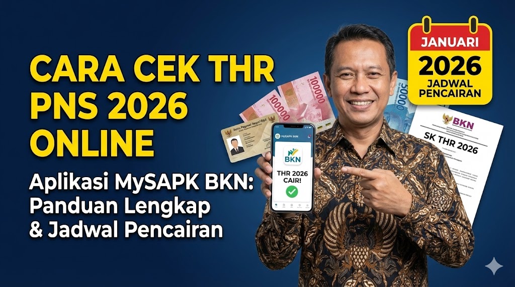 Cara Cek THR PNS 2026 Online di Aplikasi MySAPK BKN: Panduan Lengkap & Jadwal Pencairan