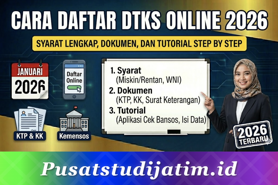 Cara Daftar DTKS Online 2026: Syarat Lengkap, Dokumen, dan Tutorial Step by Step