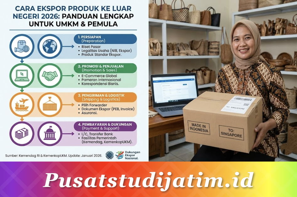 Cara Ekspor Produk ke Luar Negeri 2026: Panduan Lengkap untuk UMKM dan Pemula