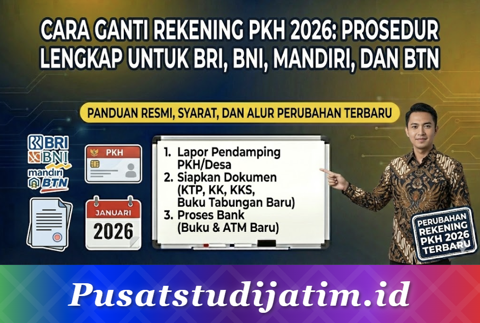 Cara Ganti Rekening PKH 2026: Prosedur Lengkap untuk BRI, BNI, Mandiri, dan BTN
