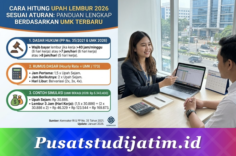 Cara Hitung Upah Lembur 2026 Sesuai Aturan: Panduan Lengkap Berdasarkan UMK Terbaru