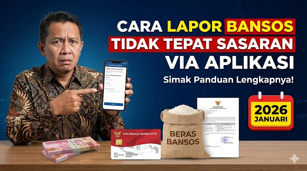 Cara Lapor Bansos Tidak Tepat Sasaran via Aplikasi Cek Bansos Januari 2026