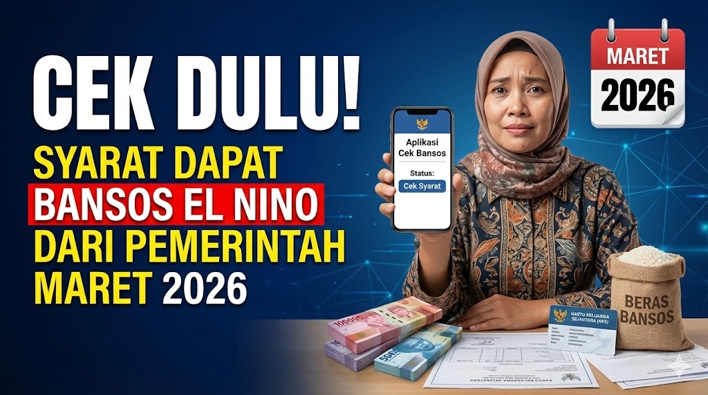 Cek Dulu! Syarat Dapat Bansos El Nino dari Pemerintah Maret 2026