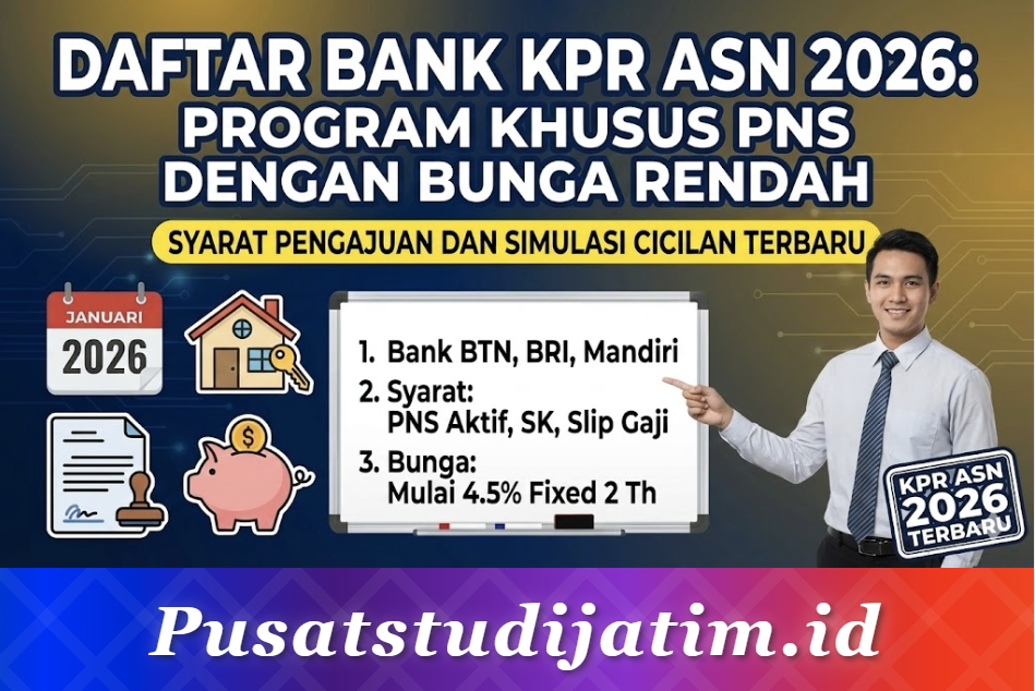 Daftar Bank KPR ASN 2026: Program Khusus PNS dengan Bunga Rendah