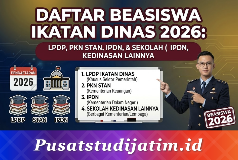 Daftar Beasiswa Ikatan Dinas 2026: LPDP, PKN STAN, IPDN, dan Sekolah Kedinasan Lainnya