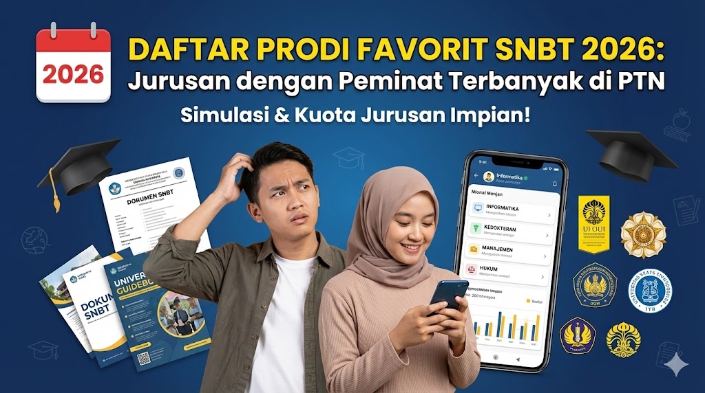 Daftar Prodi Favorit SNBT 2026: Jurusan dengan Peminat Terbanyak di PTN