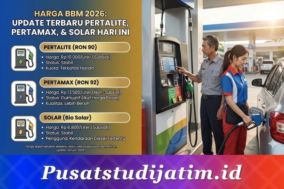 Harga BBM 2026: Update Terbaru Pertalite, Pertamax, dan Solar Hari Ini