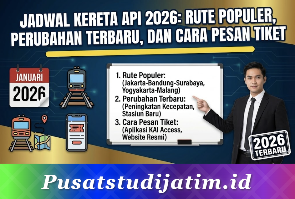 Jadwal Kereta Api 2026: Rute Populer, Perubahan Terbaru, dan Cara Pesan Tiket