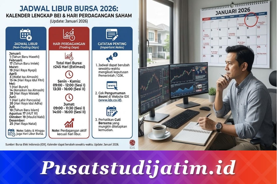 Jadwal Libur Bursa 2026: Kalender Lengkap BEI dan Hari Perdagangan Saham