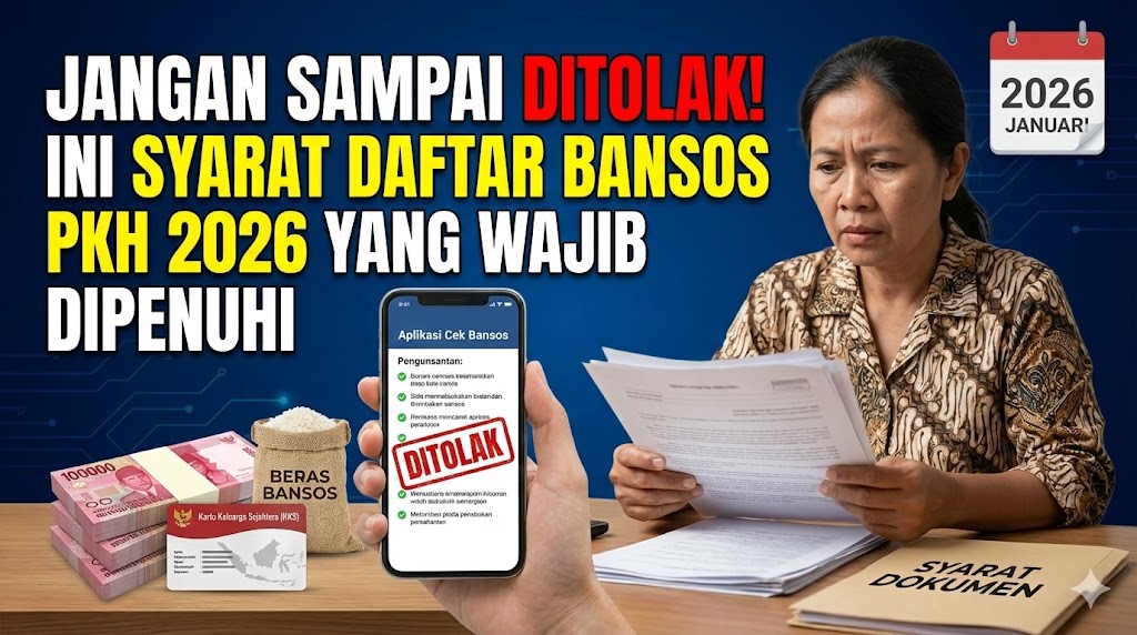 Jangan Sampai Ditolak! Ini Syarat Daftar Bansos PKH 2026 yang Wajib Dipenuhi