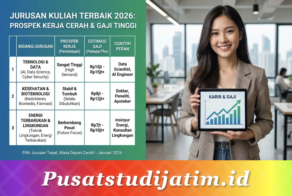 Jurusan Kuliah Terbaik 2026: Prospek Kerja Cerah dan Gaji Tinggi