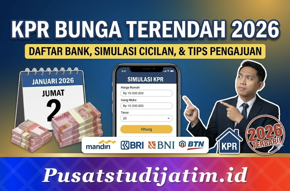 KPR Bunga Terendah 2026: Daftar Bank, Simulasi Cicilan, dan Tips Pengajuan