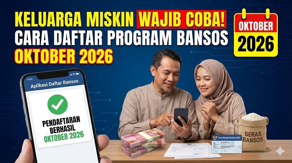 Keluarga Miskin Wajib Coba! Cara Daftar Program Bansos Oktober 2026