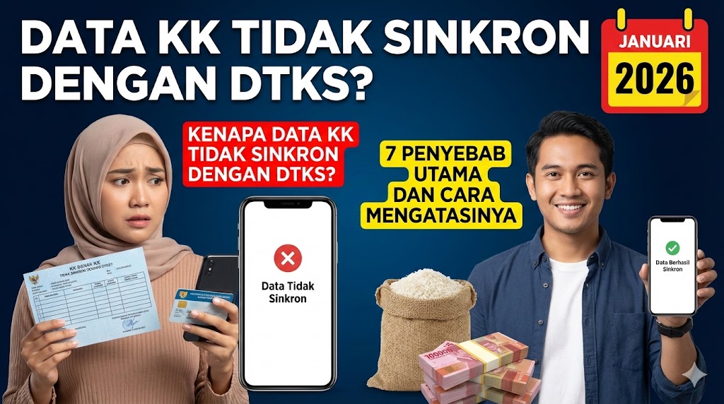 Kenapa Data KK Tidak Sinkron dengan DTKS? 7 Penyebab Utama dan Cara Mengatasinya Januari 2026