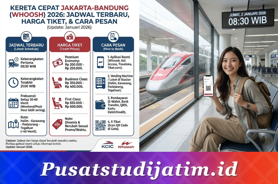 Kereta Cepat Jakarta-Bandung 2026: Jadwal Terbaru, Harga Tiket, dan Cara Pesan