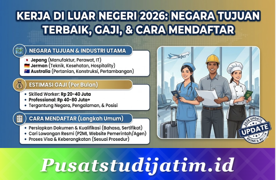 Kerja di Luar Negeri 2026: Negara Tujuan Terbaik, Gaji, dan Cara Mendaftar