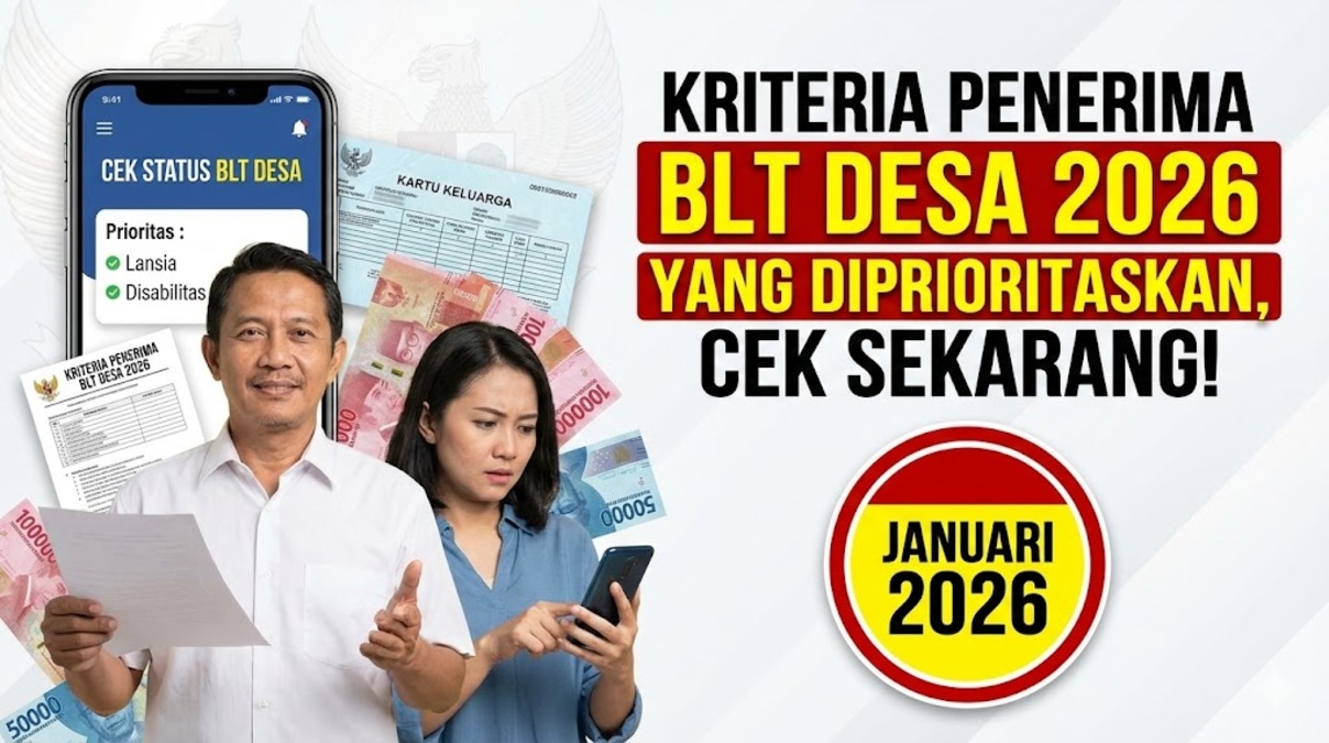Kriteria Penerima BLT Desa 2026 yang Diprioritaskan, Cek Sekarang!