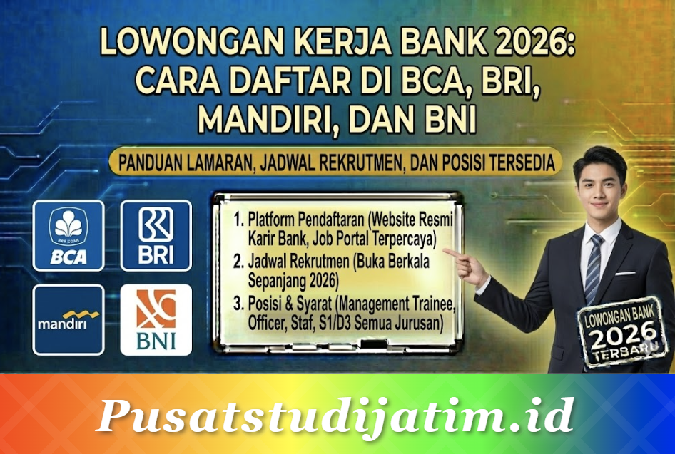 Lowongan Kerja Bank 2026: Cara Daftar di BCA, BRI, Mandiri, dan BNI