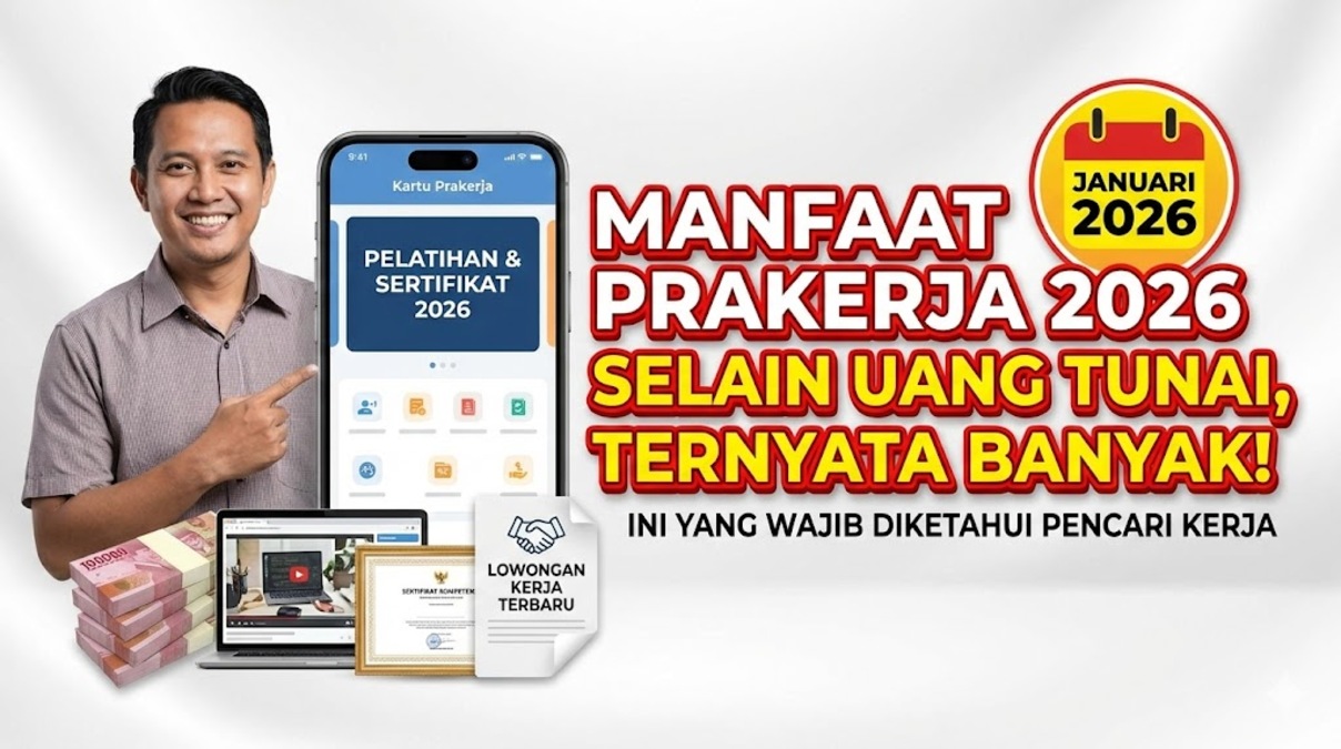 Manfaat Prakerja 2026 Selain Uang Tunai, Ternyata Banyak! Ini yang Wajib Diketahui Pencari Kerja