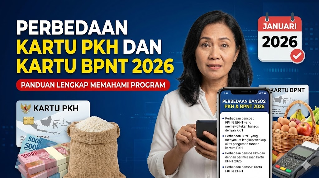 Perbedaan Kartu PKH dan Kartu BPNT 2026: Panduan Lengkap Memahami Kedua Program Bantuan Sosial